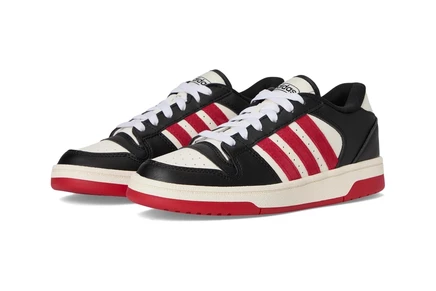 adidas Kids Turnaround Basketball Shoes (Big Kid) black/team power red/white