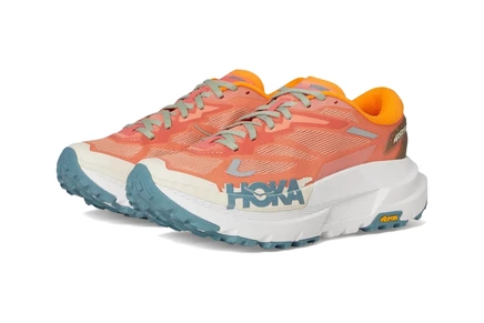 Женские кроссовки Hoka Mafate X, серо‑голубые