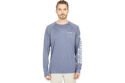Мужской лонгслив Columbia Terminal Tackle, collegiate navy