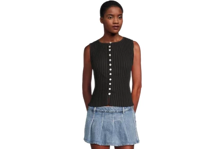 Женская жилетка Free People Tilly, черная