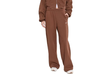 Брюки Nike Studio Fleece Midweight Mid-Rise Standard Wide Leg Pants