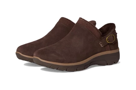 Женские ботильоны Skechers Modern с мехом, шоколадные