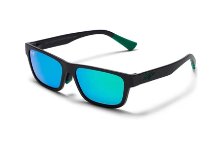 Очки солнцезащитные Maui Jim Keola, поляриз., черно-зелёные