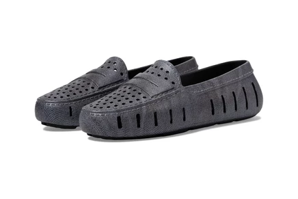 Женские лоферы Floafers Posh Driver Print, черный деним