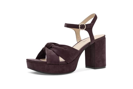 plum faux leather