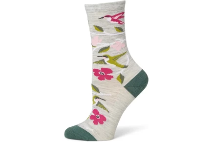 Darn Tough Vermont Birds of a Feather Crew Lightweight ash