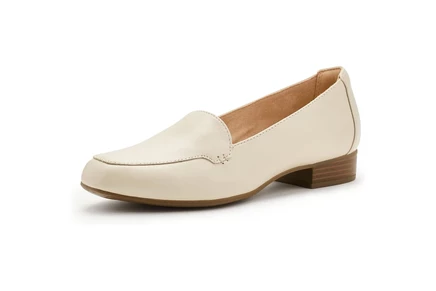 Женские кожаные лоферы Clarks Krystine Lily, кремовые