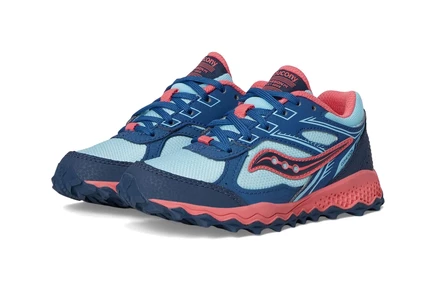 Мужские кроссовки Saucony Kids Saucony Kids Cohesion TR14 LTT Trail Running Shoe  (Little Kid/Big Kid) aqua/coral