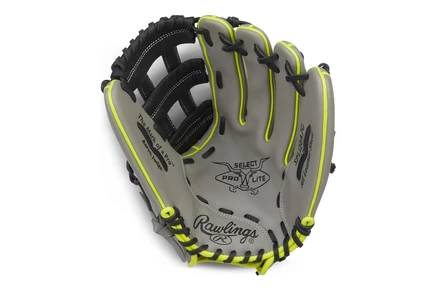 Детская перчатка Rawlings Select Lite, Джадж, серо-черная