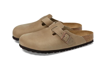 Унисекс сабо Birkenstock Boston Soft Footbed, табачные