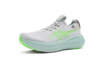 Женские кроссовки Asics GEL-Nimbus 28, серо-зеленые