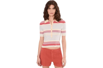 Свитер 525 america Giselle Textured Stripe Polo