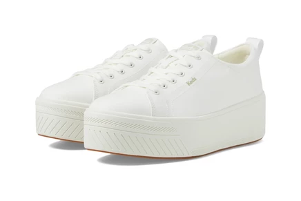 Женские кеды Keds Skyler Lace Up, белые текстильные