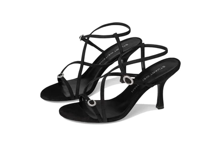 Stuart Weitzman Kensington Strappy Sandals 85 black