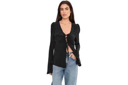 Free People Bali Ariel Top black