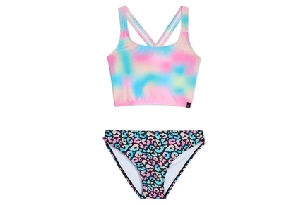 Deux par Deux Gradient Two-Piece Swimsuit (Little Kid) multicolor