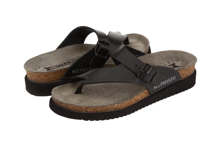 black waxy leather