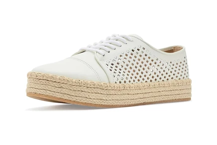 Женские кеды french sole francesca со скрытой танкеткой, белые