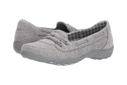 Женские слипоны Skechers Breathe-Easy Good Influence, серые