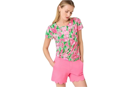 Женская футболка Lilly Pulitzer Etta Scoop-Neck