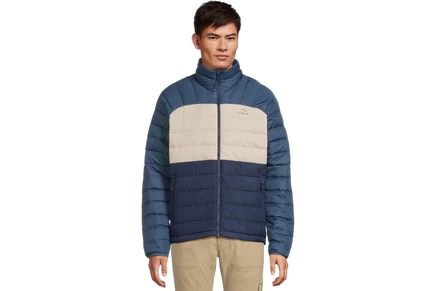Мужская пуховая куртка L.L.Bean Color-Block, тёмно-синяя
