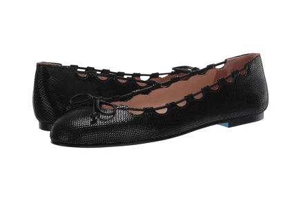 Женские балетки French Sole Charlott, черный viper принт