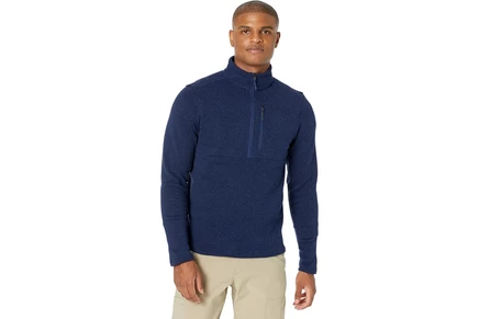 Мужская куртка Marmot Drop Line 1/2 Zip с флисом, темно-синяя
