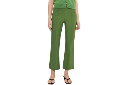 Женские брюки Vince Pintuck Crop Flare, травяной