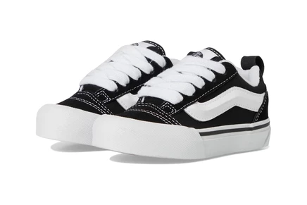 Vans Kids Knu Skool (little Kid) black/true white