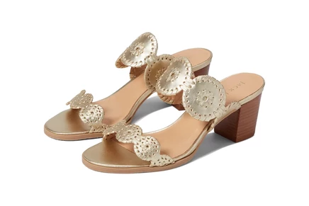 Jack Rogers Lauren Mid Heel platinum/platinum