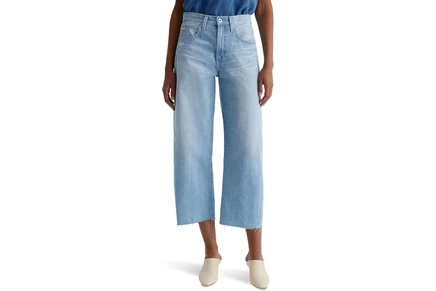 Джинсы AG Jeans Hattie High Rise Crop Barrel in Sunrise