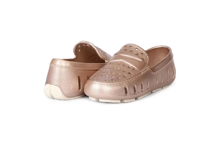 Floafers Kids Prodigy Driver Metallic (Toddler/Little Kid/Big Kid) rose gold/cream