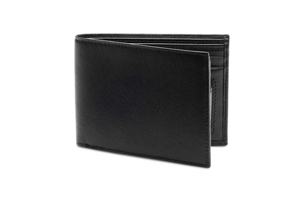 Кошелек Bosca Executive ID Wallet, черная кожа