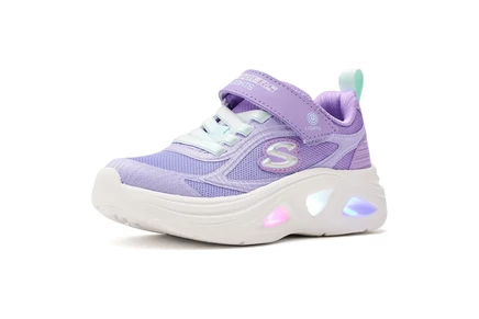 Детские кроссовки Skechers Sola Glow 2.0, лавандовые