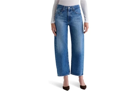 Джинсы AG Jeans Hattie High Rise Barrel In Candid