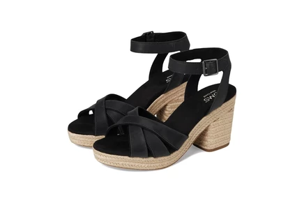 Женские замшевые босоножки TOMS Majorca Strappy, черные
