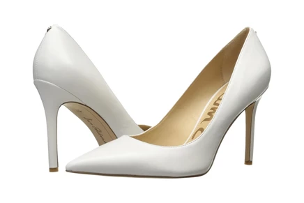 bright white dress nappa leather