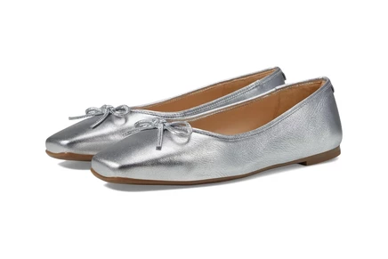 silver tumbled leather