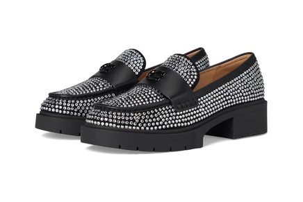 COACH Leah Loafer With Crystal black