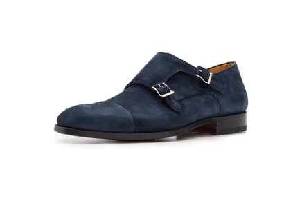 Мужские оксфорды Magnanni Weiss замшевые, темно-синие