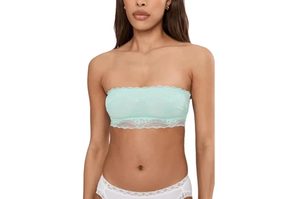 Женский бралет Free People Spring Fever кружевной, бирюзовый