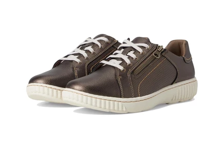 Женские кроссовки Clarks Caroline Janna, бронзовые кожаные