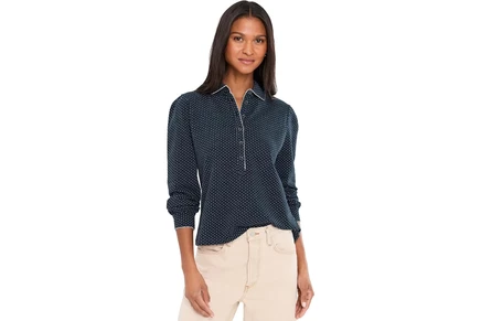 Топ NICZOE Derby Dot Polo Top