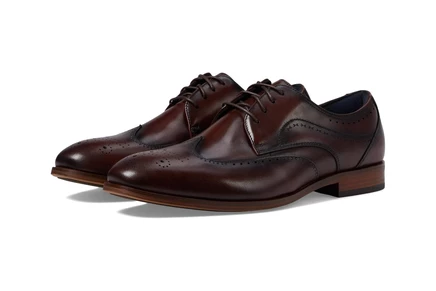 Stacy Adams Brayden Wing Tip Lace-Up brown