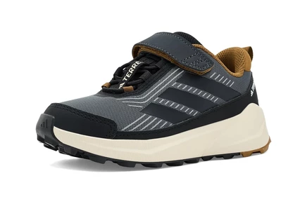 adidas Kids Terrex Trailmaker 2 Climaproof Hiking Shoes (Little Kid/Big Kid) grey/black/bronze strata