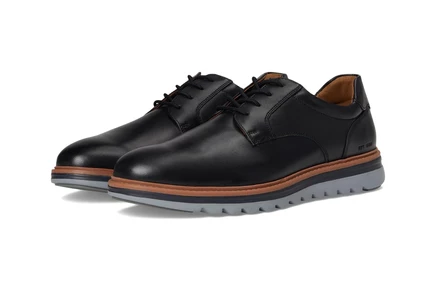 Johnston & Murphy Braxton Plain Toe black full grain