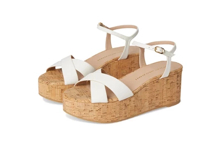 Stuart Weitzman Dayna Wedge cream