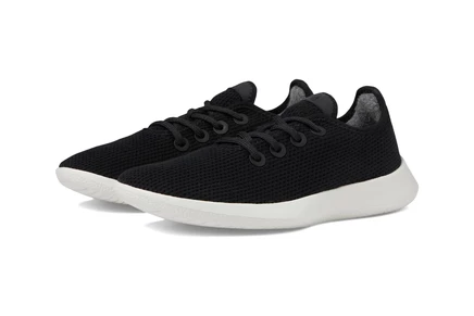 Женские кроссовки Allbirds Tree Runner, черные с белым