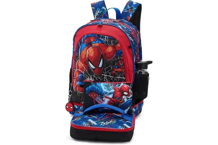 BIOWORLD Kids Spider-Man Integrated Backpack Set (Little Kid/Big Kid) red