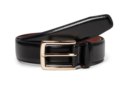 Ремень Johnston & Murphy Burnished Leather W/ Brass Buckle